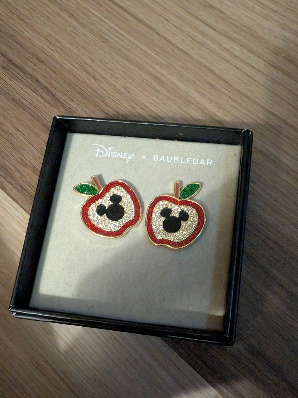 DISNEY Baublebar Mickey Mouse Apple Earrings Teacher Back To School